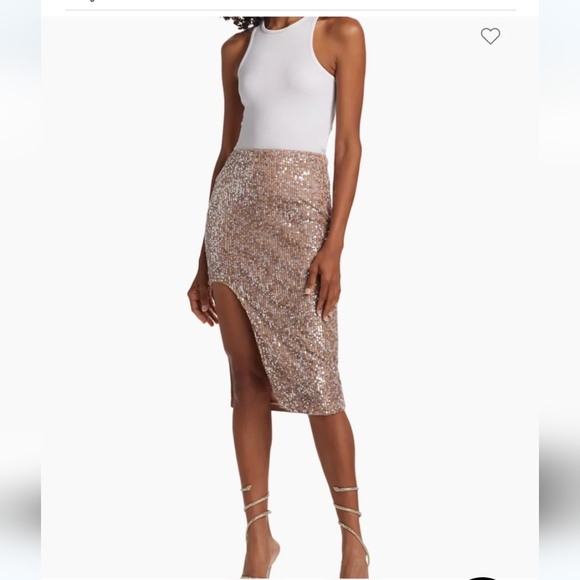 NWT sz 10 $1650 Zeynep Arcay sequined skirt - Picture 1 of 5